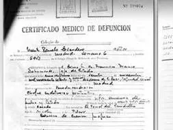 El certificado de defunción de Franco que busca Garzón