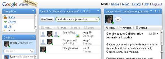 Cómo podría transformar Google Wave el periodismo