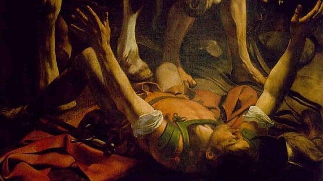 Detalle de «La Conversión de Saulo», obra de Caravaggio