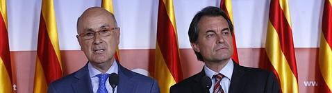  Duran i Lleida, junto a Artur Mas