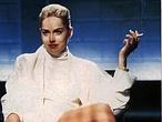 Fotograma de uno de los interrogatorios más famosos del cine, el de Sharon Stone en «Instinto Básico»