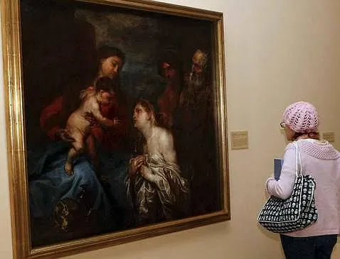 «La Virgen y el Niño con los pecadores arrepentidos», de Van Dyck. EFE