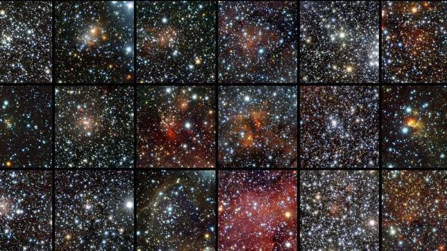 Descubren millares de estrellas escondidas tras nubes de polvo