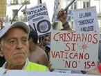 Directo: Tensión entre manifestantes contra la visita del Papa y peregrinos