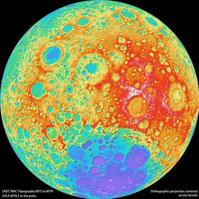 El mapa más preciso de la Luna 