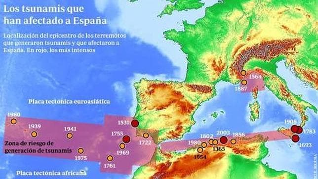 España, zona de alto riesgo de tsunamis