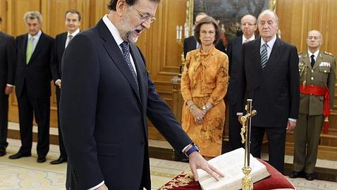 Mariano Rajoy jura el cargo ante el Rey