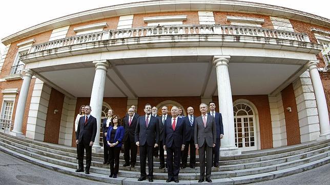 Primer consejo de ministros de Rajoy en La Moncloa