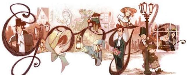 Google rinde homenaje a Charles Dickens con un «doodle»