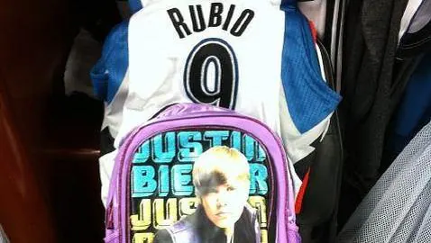 Ricky Rubio portará una mochila de Justin Bieber el resto de la temporada