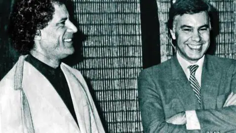 Gadafi y Felipe González, en 1984