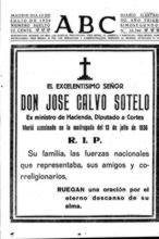 El asesinato de Calvo Sotelo, narrado por el Nuncio al Papa