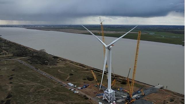 Arranca en Francia la mayor turbina eólica del mundo que fue fabricada en España