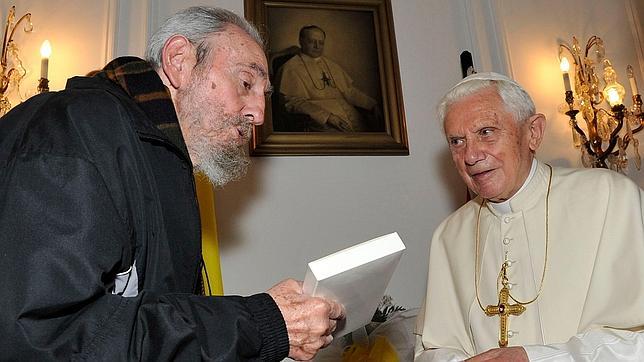Benedicto XVI y Fidel Castro