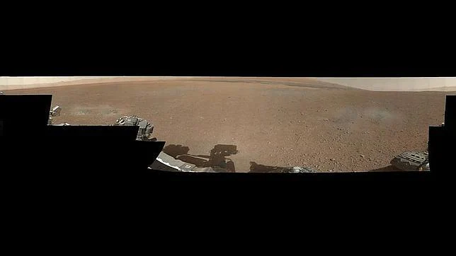 El horizonte entero de Marte, en color
