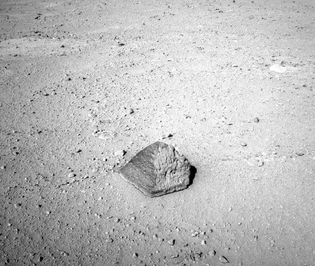 El Curiosity halla una rara roca en Marte