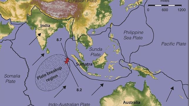 Los expertos temen «monstruosos terremotos» en Asia por la ruptura de la placa tectónica bajo el Índico