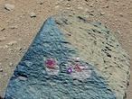 Piedra marciana encontrada por el Curiosity y que se asemeja a las de la Tierra