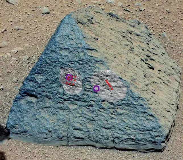 Curiosity encuentra en Marte una piedra que se parece a las de la Tierra