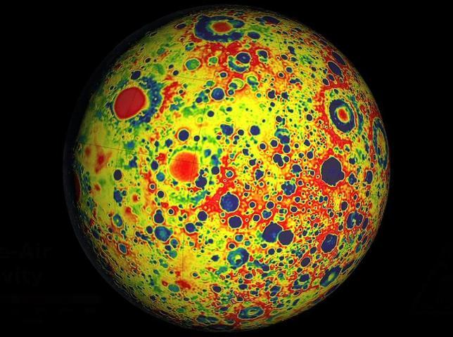 El mejor mapa de gravedad de la Luna