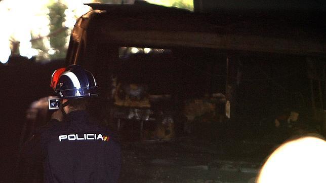 Nueve ambulancias quemadas y ocho heridos leves en Puertollano