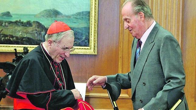 El cardenal Rouco ve en el Rey «motivos de inspiración para mirar adelante con fortaleza»