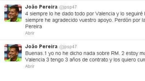 Joao Pereira, Ricardo Costa, el Real Madrid, lío en Twitter