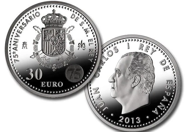 Nueva serie de monedas de colección conmemorativas del 75 aniversario del Rey