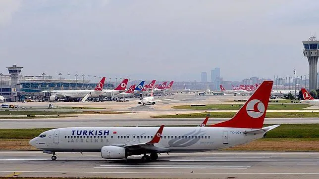 Un avión de turkish airlines