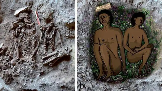 La primera tumba a la que llevaron flores, hace 13.000 años