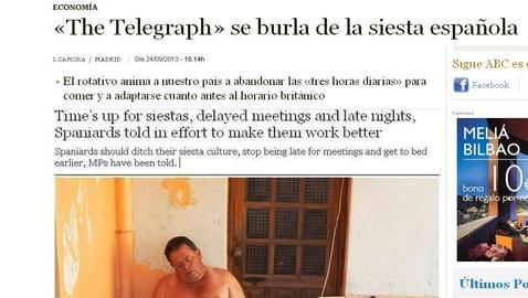 Una española logra que «The Telegraph» cambie una foto ofensiva de la siesta