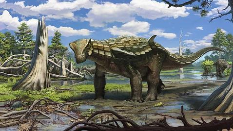 Hallan en una mina de Teruel el dinosaurio acorazado más completo de Europa