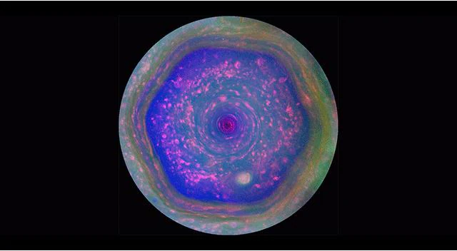 El misterioso hexágono de Saturno, visto como nunca