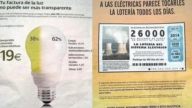 La «guerra» de las eléctricas llega al frente publicitario