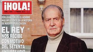 Don Juan Carlos, portada de la revista «¡Hola!»