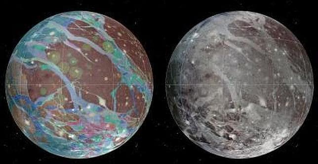 El primer mapa global de Ganímedes ayudará a buscar vida en la luna de Júpiter