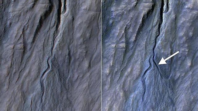 La NASA descubre un nuevo barranco en Marte