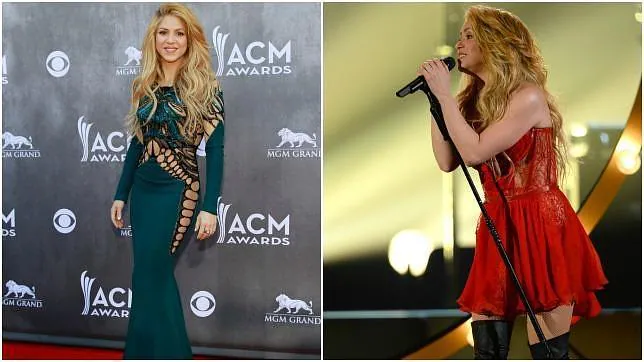 Shakira, impresionante en los premios de la Academia de Música Country en Las Vegas