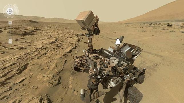 Impresionante «selfie» del Curiosity en Marte en 360º