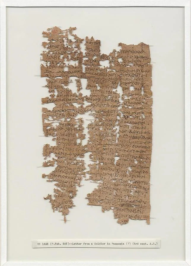 «Rezo día y noche por que estéis bien»: así es la carta hallada del legionario romano