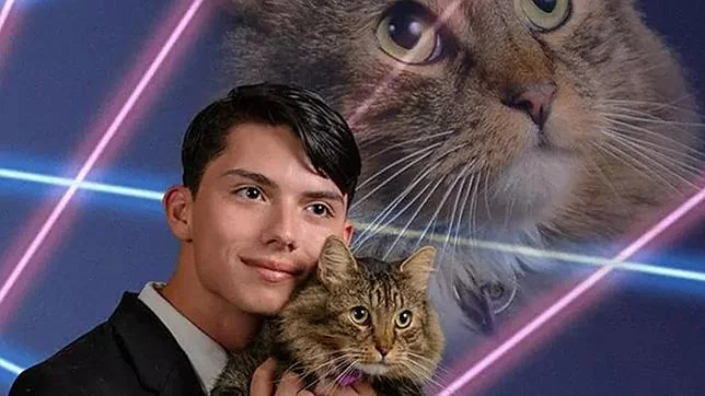 Final trágico para el chico de la foto del gato y los rayos láser