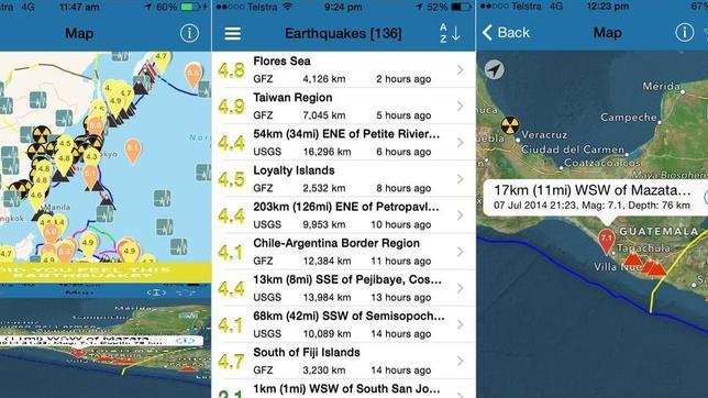 Las mejores aplicaciones para informarse en caso de vivir un terremoto