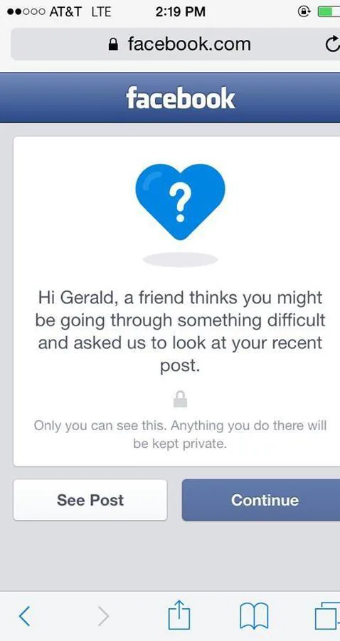 Facebook crea una nueva herramienta para luchar contra la depresión