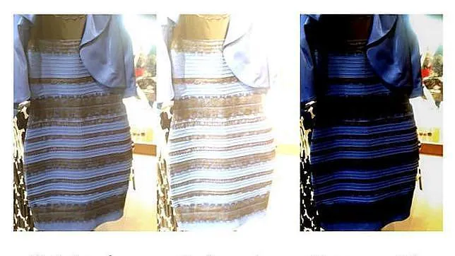 ... de la ciencia para el vestido azul y negro o blanco y dorado