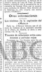 Cuando el Metro de Madrid saltó por los aires en la Guerra Civil