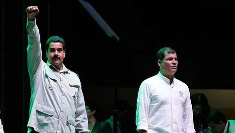 Nicolás Maduro y Rafael Correa