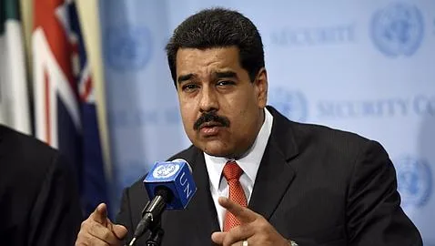 Nicolás Maduro, en una rueda de prensa  