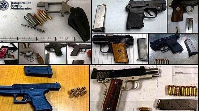 Las diez armas más impactantes encontradas en los equipajes de mano