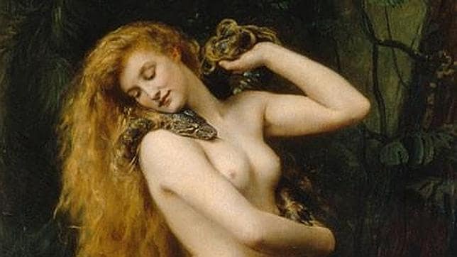 Representación de Lilith (1892), por John Collier