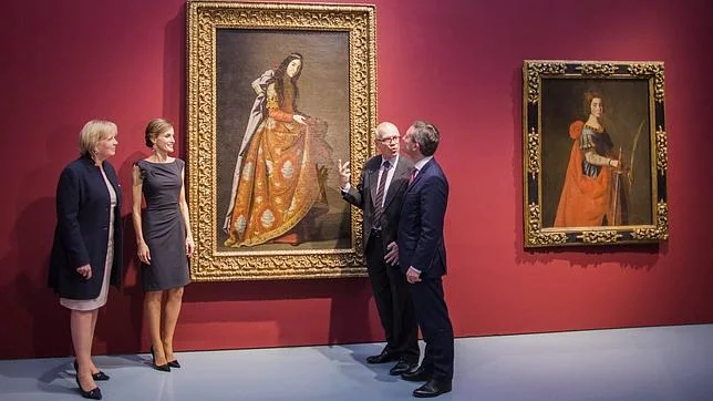 Doña Letizia inaugura la muestra de Zurbarán, «rey de los pintores»